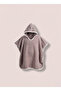 Beach Towel Hooded Girls' and Boys' Bathrobe Poncho Cotton - 3