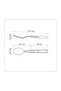 Stainless Steel Dessert Spoon with Treated Brown Polywood Handle - 4