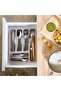 6 Compartment Drawer Cutlery Organizer, Plastic Cutlery Organizer, Kitchen Organizer