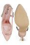 Women Stiletto Heel Slingback Sandals in Pink - 5
