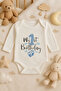 1 Year Old Birthday Printed Cotton Long Sleeve Newborn Baby Bodysuit Undershirt Jumpsuit