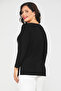 Plus Size Women's Blouse with Asymmetric Collar and Stone Detail - 4