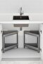 2 Pieces Triangular 2-Tier Corner Shelf Organizer, under Sink and Bathroom Cabinet Organizer - 2