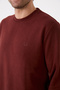 Erkek Basic Bisiklet Yaka Düz Renk Sweatshirt - 5