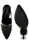 Women Slingback Loafer Sandals in Black - 5
