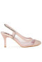 Women Stiletto Heel Slingback Sandals in Pink - 2