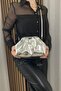 Women's Silver Handbag - Long Strap - Trend Model - Fibag