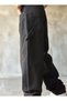 Alley Black Epaulettes Side Buckle High Waist Street Style Trend Jeans Black Jean - 3