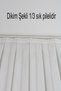 Rotating Tulle Curtain Silver Glitter 1/3 Tight Pleated Modern Tulle - 5