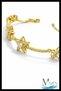 Gold Color Zircon Stone 5 Row Star Bracelet Adjustable Chain Bracelet (16+5 cm) - 4