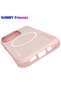 iPhone 16 Pro Max Compatible Magsafe Protection Silicone Magnetic Shockproof Case Pink - 5