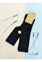 Knee-High Long Socks, Towel-Like Thick, Black, 3 Pairs, Size 36-40 - 2