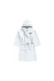 Kids Hooded Bathrobe | Monogrammed Letter 'W' | Soft Cotton Comfort