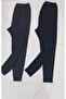 Thermal Cotton Innerwear Fleece-Lined Long Underwear Bottom – Black/Anthracite/Navy Blue/Grey - 4