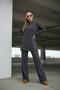 Women's Loose Fit Half Turtleneck Tunic and Bottom Top Set with Elastic Waist Pants - 8