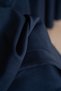 Dark Blackout Lightproof Blackout Thick Background Curtain Living Room Bedroom Children's Room No Piles Navy Blue - 5