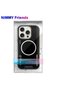 iPhone 16 Pro Compatible 3D Interchangeable Magsafe Enabled Protection Magnetic Silicone Case Black - 3