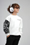 Trend Biz Crew Neck Sleeve Paneled Back Printed Children's Sweatshirt - 3