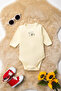 Unisex 100% Organic Cotton Random Printed 3-6-9-12 Months 6-Piece Long Sleeve Baby Bodysuit - 4