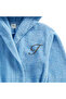 Kids Hooded Bathrobe | Monogrammed Letter 'T' | Soft Cotton Comfort - 2