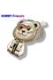Magsafe Compatible |   Magnetic Cool Cute 2.0 Keychain with Embroidered Teddy Bear and Zipper, Gray - 4