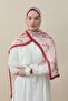 Ethnic Pattern Voile Silk Shawl Red - 2
