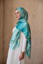 Van gogh silk voile scarf turquoise - 4