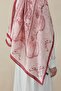 Ethnic Pattern Voile Silk Shawl Red - 4