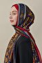 Varok Pattern Imported Shawl Burgundy - 5