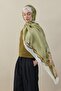Liva Floral Pattern Silk Voile Shawl Gold - 5