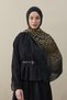 Gradient Leopard Pattern Shawl Black - 3