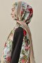 Roselle Voile Silk Shawl Milky Coffee - 5