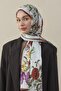 Flora Luxe Voile Silk Shawl Brown - 4