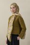 Terra Mosaic Voile Silk Shawl Yellow-Green - 5