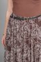 Women's Winter Brown Asymmetrical Tulle Elegance Skirt 6849 - 3