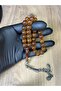 High-End Vintage Collectible Crimped Amber Prayer Beads - 2