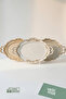 Oval Ecru Gold Detailed Large Serving Tray 48X28 cm |   Stylish Presentation Tray - 3