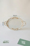 Oval Ecru Gold Detailed Large Serving Tray 48X28 cm |   Stylish Presentation Tray - 2