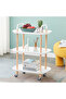 𝐎𝐧𝐞𝐃𝐜𝐨𝐫 Rolling Storage Cart with Wheels & Handle – Multi-Purpose plastic Utility Trolley - 4
