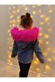 Girl's Fur Detail Hooded Welsoft Lined Jacket Coat - 7