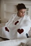 Dery Baby Four-Layer Muslin Teddy Red Heart Breastfeeding Bib - 6