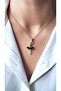 Colorful Stone Dancing Ballerina Steel Necklace - 2