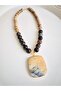 Jasper and Agate Natural Stone Design Necklace 52 cm - 4