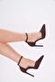 10.5 cm Brown Suede Stiletto Women's High Heels - 2