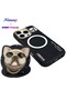 iPhone 16 Pro Max |   Magsafe Compatible Premium 3D Glasses and Chain Detailed Embroidered Dog Case 2.0 - 3