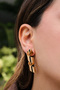 Vip Spiral Plate Earrings Metal Earrings with Steel Tips 5cm - 6