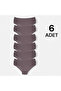 Combed Cotton Lycra Women's Bato Panties 6-Piece - Dark Dusty Rose - 2