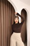 Women's 2-Piece Long Sleeve Half Fisherman Stretch Fabric Combed Cotton Bodysuit - 2