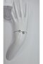 Stainless Steel Silver Color Three-Dimensional Heart Detailed -G- Letter Bracelet - 2