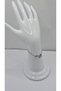 Stainless Steel Silver Color Three-Dimensional Heart Detailed -M- Letter Bracelet - 4